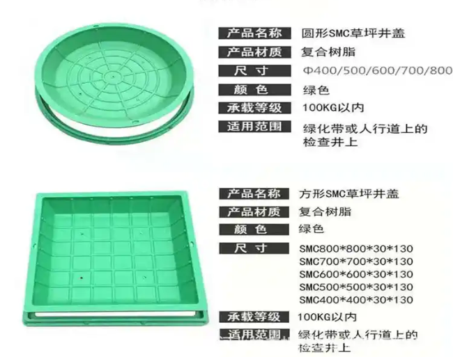 桦川树脂复合种植井盖展示